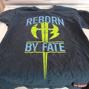 WWE Black and Neon Green Kids Tee